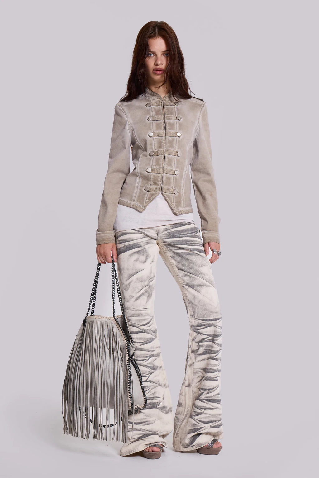 Rebel Military Jacket in Clay