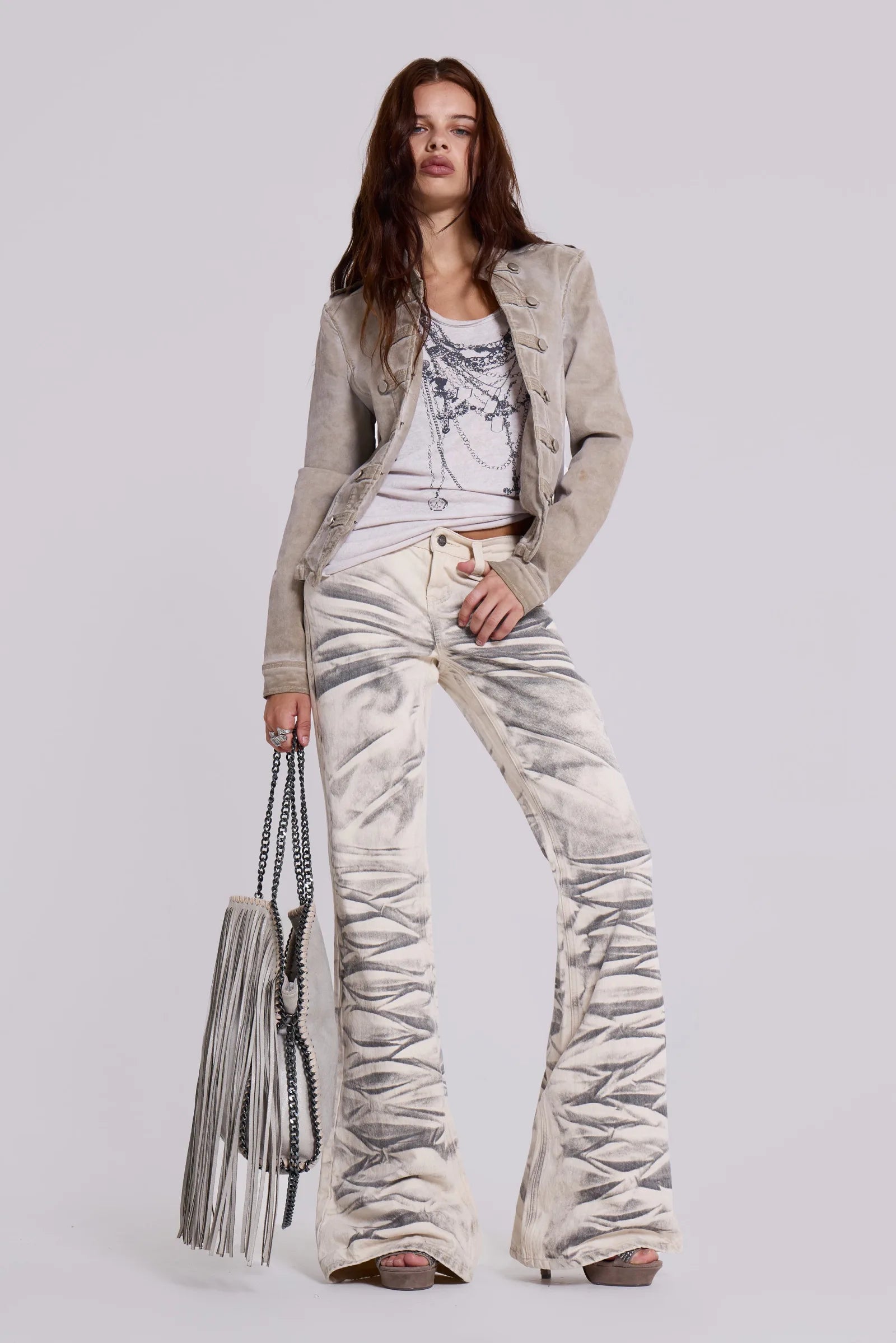 Rebel Military Jacket in Clay